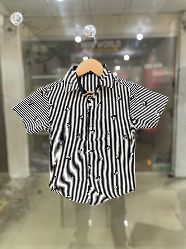 Black Lining Boys Mickey All Over Casual Shirt