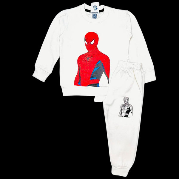 White Spider Man Fleece Tracksuit