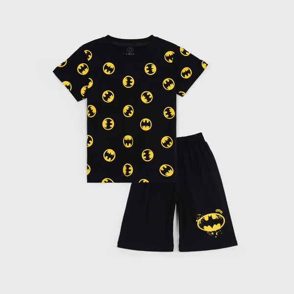 Black Batman allover shorts Tracksuit
