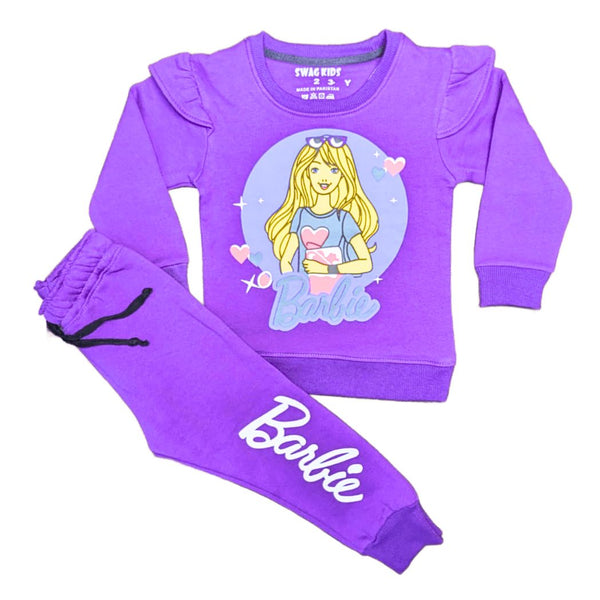 Purple Barbie Fleece Tracksuit