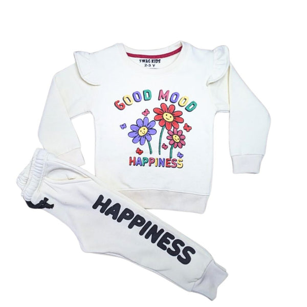 Off White Girls Good Mood Flowers Tracksuit