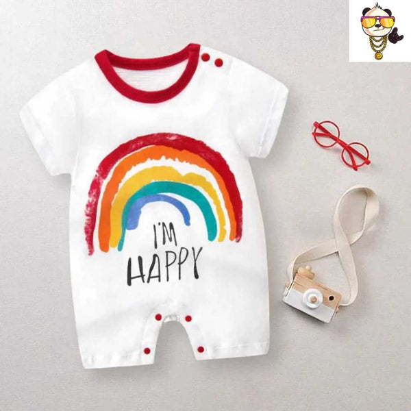 Happy Rainbow Baby Romper