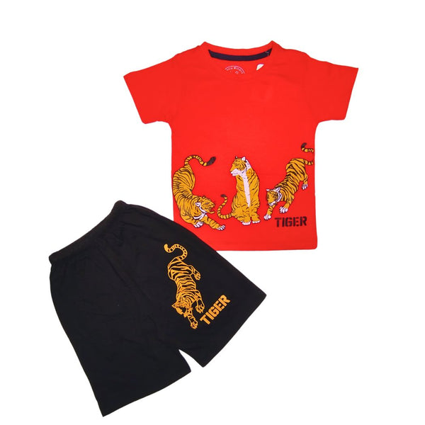 Red Tiger shorts Tracksuit