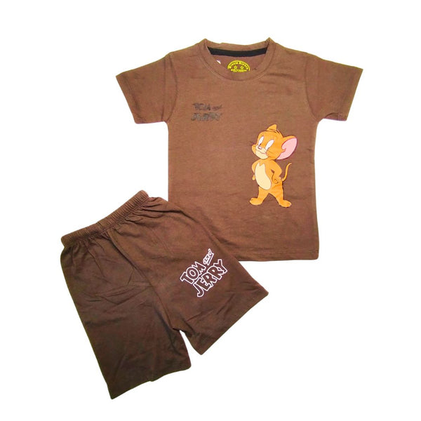 Brown Happy Tom shorts Tracksuit