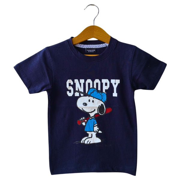 Navy Blue Boys SNOOPY T-shirt