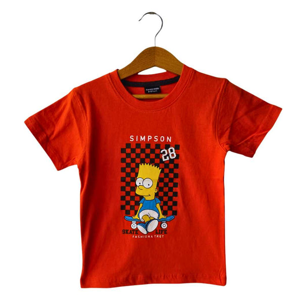 Boys Orange Simpson 28 T-shirt