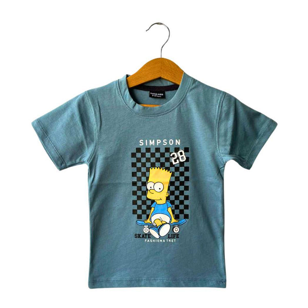 Boys Smoke Grey Simpson 28 T-shirt