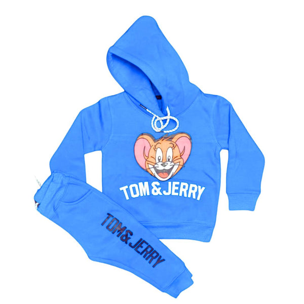 Blue Tom & Jerry Boys Fleece Hoodie Tracksuit