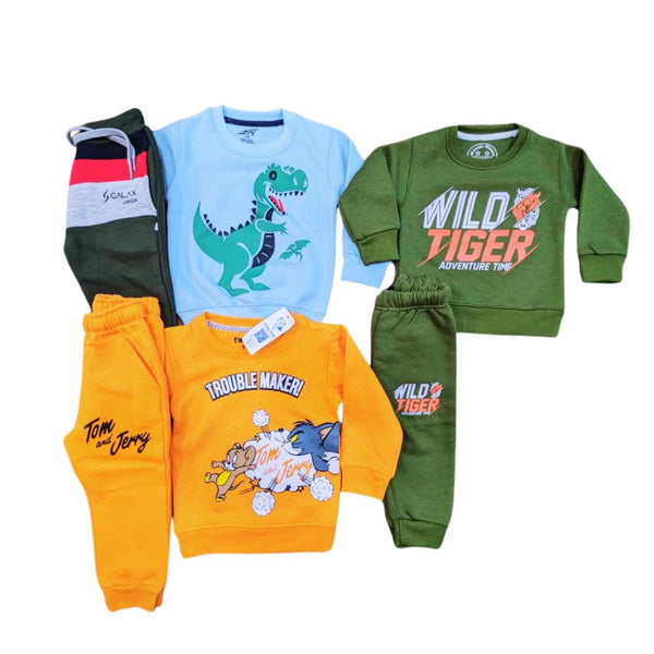 Boys Pack Of 3 Fleece Tracksuits - Deal4
