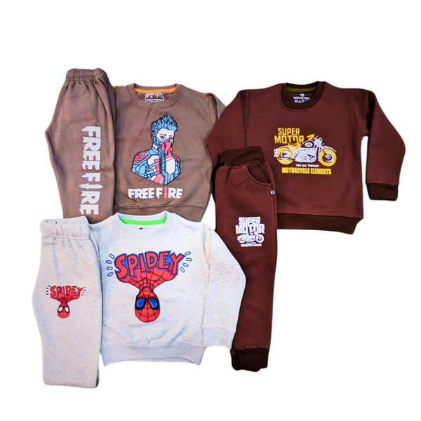 Boys Pack Of 3 Fleece Tracksuits - Deal6