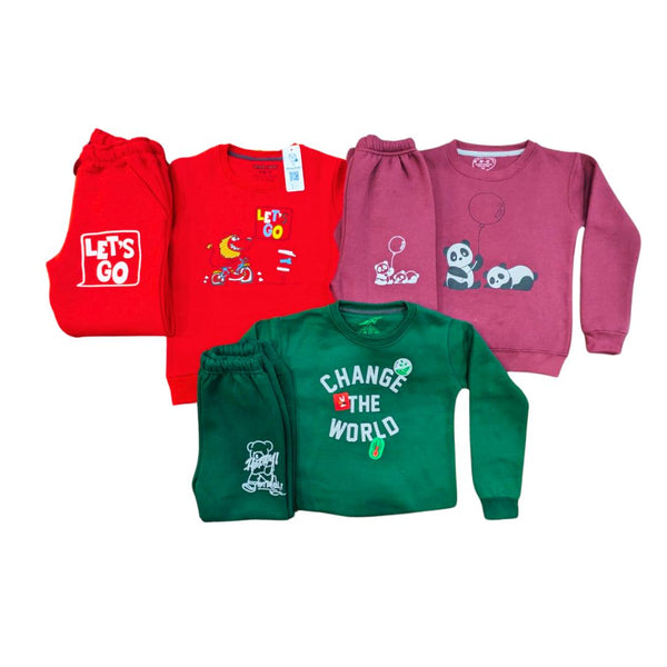 Boys Pack Of 3 Fleece Tracksuits - Deal16