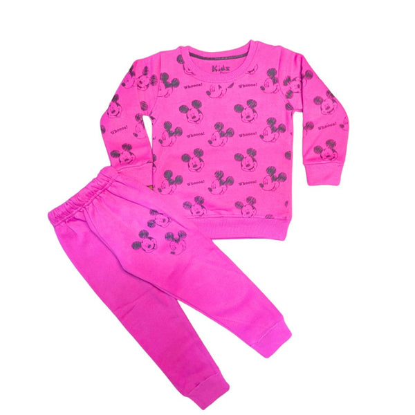Pink Mickey All Over Fleece Tracksuit